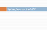 Aplicações com AMP-OPdrb-m.org/.../aula-08-aplicacoes-ampop.pdf · 2020. 6. 7. · Aplicações com Amp-Op Amplificador Inversor Análise do circuito Considere que o ganho do amp-op