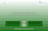 Técnicas avançadas para Investigação em alta Resolução · Porto Alegre, Setembro de 2012. Investigação em alta resolução Por que a investigação em alta resolução é