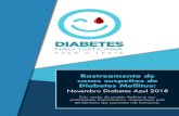 Rastreamento de casos suspeitos de Diabetes Mellitus CAMPANHA DIABETES… · suspeitos de Diabetes Mellitus: Novembro Diabetes Azul 2018 e a realização do Simpó-sio CFF e SBD no