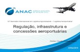 12º Seminário Internacional em Logística Agroindustrial ... · Roteiro ANAC / Regulação Infraestrutura / Dados do Setor Investimentos em Infraestrutura Aeropcrtuária (VI o d