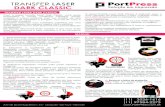 Transfer Laser Dark Classic...1-Especialmente desenvolvido para impressoras à laser, fusão à seco (alta temperatura) e copiadoras coloridas. Indicado para fotografias de alta resolução