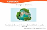 Seminário de Economia Circular e Sustentabilidade na gestão dos … · 2016. 10. 5. · Construção de biorefinaria que oferece a oportunidade de valorizar valor da palha e bagaço