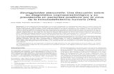 5trongyloides stercoralis: Una discusión sobre de la … · 2013. 5. 22. · AbreYiaturas: ePA. cuhivo en plato de agar: VIH, virus de inmunodef¡ ciencia humana: HSJD, Hospilal