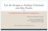 O DISPOSITIVO MÉDICO-CRIMINAL - Centro de Estudos de Criminalidade e … · 2016. 9. 13. · Objeto e Objetivo A tese aborda a atual política de drogas do Brasil. O objetivo central
