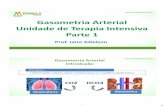 Gasometria Arterial Unidade de Terapia Intensiva Parte 1 · PDF file Unidade de Terapia Intensiva Parte 1 ... 3 pH 7,35 a 7,45 PaO2 80 a 100 mmHg PaCO2 35 a 45 mmHg HCO3 BE 22 a 26