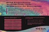 RHA Engenharia Trabalhando pela Segurança de Barragens...Santa Maria e Barragem Pipiripau, no Distrito Federal e Estado de Goiás. • Simulações hidrodinâmicas para a elaboração