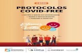 E-BOOK PROTOCOLOS COVID-FREE - SinHoRes Osasco · Opte por ter um cardápio digital, uma lousa ou plastificado, que pos-sa ser higienizado após o uso; Para a desinfecção de objetos