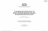 AvAliAção dA AprendizAgem em processo COMENTÁRIOS E ......Objetiva apoiar e subsidiar os professores de Língua Portuguesa e de Matemática que atuam nos Anos Finais do Ensino Fundamental