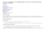 Crie moldes do certificado de CA de Windows para CUCM · certificate trust list (CTL) /Internal (ITL), usados para interações seguras com outros server tais como troncos seguros