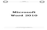 Microsoft Word 2010 · O Word fornece um ótimo ambiente de trabalho. Trabalhar no Word é mais fácil do que digitar em máquina de escrever. Nada será colocado no papel até que
