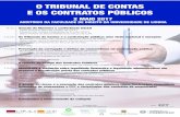 Cartaz O Tribunal de Contas e os contratos públicos · Eurico Pereira Lopes (Juíz-Conselheiro do Tribunal de Contas) Conclusões e encerramento do colóquio 2 MAIO 2017 AUDITÓRIO