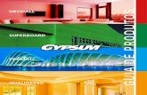 GUIA DE PRODUTOS - vitalobras.com.br · GYPSUM & 0800 282-9255. A Gypsum é uma empresa do Grupo Etex e pioneira no Brasil em sistemas drywall. Atuamos no mercado nacional desde 1995