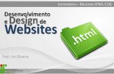 Desenvolvimento e Design de Websitesdiatinf.ifrn.edu.br/prof/lib/exe/...design_tads:9-formularios_html5.pdf · Formulários –Recursos HTML 5 [9] 3 │Faça um formulário de pesquisa