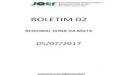 REGIONAL ZONA DA MATA - Governo do Estado de Rondônia...Paralímpico TARDE 15h30min – Primeira Chamada 06/JUL MANHÃ 07h30min – Primeira Chamada ... 04 a 09 de Julho de 2017 10