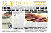 New rúSSia aMPlia iMPortação dE carnE BraSilEira EM uS$ 310 Mi … · 2014. 10. 2. · Mdi C não credita o volume maior de carne enviada aos russos apenas como resultado da ampliação