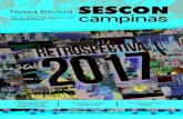 Nossa Revista - Sescon Campinas · 2018. 2. 8. · seus recordes de público, voluntários, cidades alcança-das e de cobertura da imprensa. O evento aconteceu em Campinas e foi levado