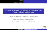 Modèle générique de hiérarchie mémoire pour l'exploration ...web.imt-atlantique.fr/x-info/renpar2005/presentations...Conclusion & Perspectives Modèle générique de hiérarchie