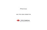 Plantas ALTO DA MATA151m² - Duplex Inferior - Final 6 Torres Araucária e Dália