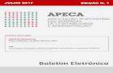 Boletim 1 /2017 - Apeca€¦ · Boletim 1 /2017 É indubitável que o mercado de serviços de contabilidade tem vindo a crescer e a desenvolver-se rapidamente em Portu-gal. Tal crescimento