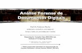 Análise Forense de Documentos Digitaisrocha/teaching/2011s2/mo447/aulas/aul… · A. Rocha, 2011 – Análise Forense de Documentos Digitais ‣Ópticos ‣Total internal reﬂection
