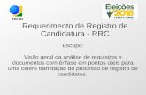 Requerimento de Registro de Candidatura - RRC...O CANDex gera 5 tipos de pedidos de registro, cada qual para um objetivo específico. Pedido Coletivo - utilizado para requerer os registros