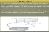 Capacitores - fap.if.usp.brfap.if.usp.br/~jhsevero/fisica3/semana_04.pdf · Capacitores - 1) Capacitores são dispositivos utilizados para armazenar cargas elétricas. Como a energia