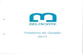 Bem Vindos - Município de Belmonte · Relatório de Gestöo - 201 7 BELNONTE Continuamos a apoiar o projeto "Oficina Domiciliária", em colaboraçöo com a Santa Casa da Misericórdia