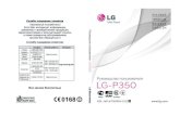 LG-P350 CIS cover · Руководство пользователя LG-P350 P/N : MFL67159904 (1.0) G Руководство пользователя Украина 0-800-303-000