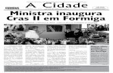 Visite nosso site: Ministra inaugura ... · da de 1960. 1- A placa foi descerrada pelo prefeito Aluísio Veloso, pela Ministra Márcia Lopes, o secretário M. de Desenvolvimento Humano