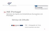INE Portugal - FEP - Faculdade de Economia da Universidade ... · QUALIDADE DE VIDA Fornece-lhe uma visão sobre os diferentes aspetos da qualidade de vida no seu país e dá-lhe