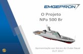 O Projeto NPa 500 Br · Ministério da Defesa Núcleo de financiamentos e garantias Secretaria de Produtos de Defesa Marinha do Brasil COrM/Secretaria-Geral da Marinha GCM DGePM Representante