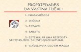 PROPRIEDADES DA VACINA IDEAL · 2019. 11. 19. · 2- Vacinas com Vetores de expressão expressando genes heterólogos: - microrganismos manipulados para produzir antígenos que desencadeiam