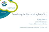 Coaching de Comunicação e Voz · Articulação e dicção. Componentes do Treino Vocal 1. Relaxamento 2. Aquecimento corporal e vocal 3. Aplicação ao objetivo 4. Arrefecimento