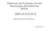 Sistemas de Proteção Contra Descargas Atmosféricas SPDA · 2019. 7. 26. · Sistemas de Proteção Contra Descargas Atmosféricas SPDA Prof. Marcos Fergütz Setembro/2016 NBR 5419-2:2015