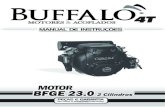 BFGE 23 - Manual Instruções - Buffalo...Parafuso Dreno Carburador 3.5 - 4 Vela de Ignição 25 - 27 Parafusos (M6) 9 - 12 Parafusos (M8) 10 - 20 Parafusos Motor de Partida 25 - 30