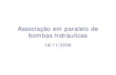 Associação em paralelo de bombas hidráulicasescoladavida.eng.br/mecfluquimica/segundo2008/associação_parale… · Uma das possibilidades de se viabilizar a associação em paralelo