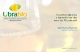 Oportunidades e benefícios do uso do Biodiesel€¦ · Cenário de mudança positiva do uso do solo, de pastagem moderadamente degradada para cultivo perene, com redução de 106%