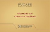 Mestrado em Ciências Contábeis - CRC-CE · Administração, consiste em provas de Raciocínio Lógico, Raciocínio Quantitativo, Raciocínio Analítico, Português e Inglês. É