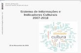 Sistema de Informações e Indicadores Culturais 2007-2018€¦ · iniciado em 2004, fez 3 edições do Sistema de Informações e Indicadores Culturais (SIIC): 2003, 2003-2005, 2007-2010