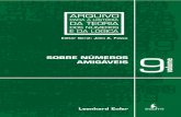 Editor Geral: John A. Fossa SOBRE NÚMEROS AMIGÁVEIS 9PDF ISBN 978-85-425-0524-5 1. Teoria dos números. 2. Lógica matemática. 3. Matemática – ... Teoria dos Números que as