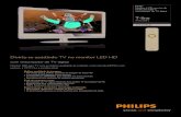 Divirta-se assistindo TV no monitor LED HD€¦ · Monitor LCD com luz de fundo por LED e sintonizador de TV digital T-line 47 cm (18,5") 191TV4LB Divirta-se assistindo TV no monitor