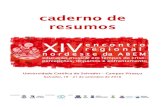 caderno de resumos · caderno de resumos Universidade Católica do Salvador – Campus Pituaçu Salvador, 19 – 21 de setembro de 2018