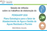 Sessão de reflexão sobre os trabalhos de elaboração do ......Sessão de Reflexão sobre os trabalhos de elaboração do PENSAARP 2030 Diogo Faria de Oliveira Presidente do Grupo