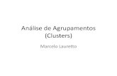 Análise de Agrupamentos (Clusters)each.uspnet.usp.br/lauretto/cursoR2017/04-AnaliseCluster.pdf · 2017. 2. 2. · agrupamentos iniciais; em seguida, calculam-se os pontos médios