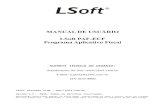 MANUAL DE USUÁRIO LSoft PAF-ECF Programa Aplicativo Fiscal · A LSoft disponibiliza a exportação para três modelos de balança: Filizola, Toledo, Torrey. O usuário deverá indicar