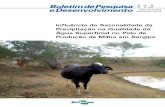 Influência da Sazonalidade da Precipitação na Qualidade da ...€¦ · da Água Superficial no Polo de Produção de Milho em Sergipe evitadas para fêmeas prenhas e em lactação,