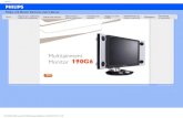 Philips LCD Monitor Electronic User’s Manual€¦ · manutenção • Locais de instalação • Perguntas mais freqüentes • Solução de problemas • Informações sobre regulamentações