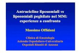 Antracicline liposomiali vs - Siematologia · 2020. 7. 9. · PAD-Mel100-LP-L Palumbo A, JCO 2009, in press Velcade 1.3 mg/mq gg 1, 4, 15, 18 Doxil 30 mg/mq gg 4 Desametasone 40 mg