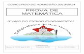 PROVA DE MATEMÁTICA · 2020. 6. 6. · QUESTÃO 11 – Para facilitar o acesso a um Centro Comercial de Belo Horizonte, os engenheiros projetaram uma rampa de acesso, em formato