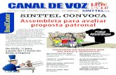 CANAL DE VOZ - Sinttel-ESCANAL DE VOZ BrasilCenter SINTTEL CONVOCA Assembleia para avaliar proposta patronal FORÇA RESISTÊNCIA A partir o meio dia desta 5ª feira, dia 09 de maio,